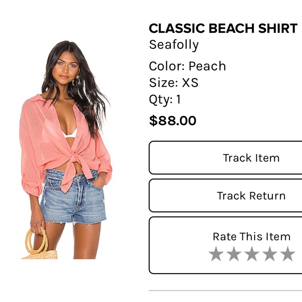 Seafolly Beach Shirt XS
